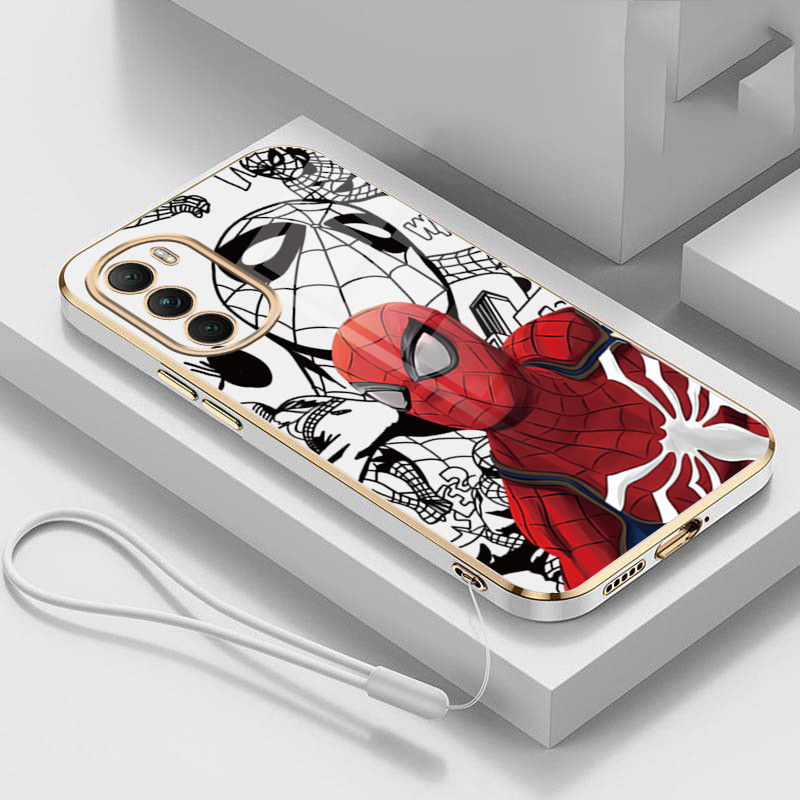 Motorola MOTO G52 G82 G42 G62 5G G31 G60 G60s Homem Aranha Padrão Capa De Silicone Série Marvel Leve TPU Caso em Oferta na Shopee