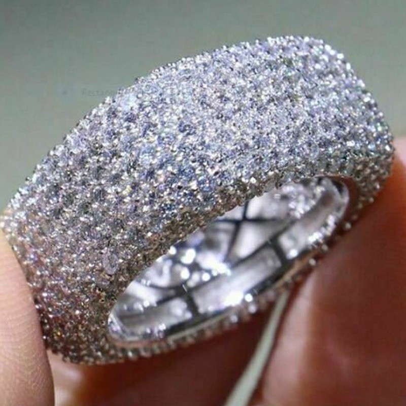 S925 prata esterlina zircão anel simples moda jóias senhoras presente em Oferta na Shopee