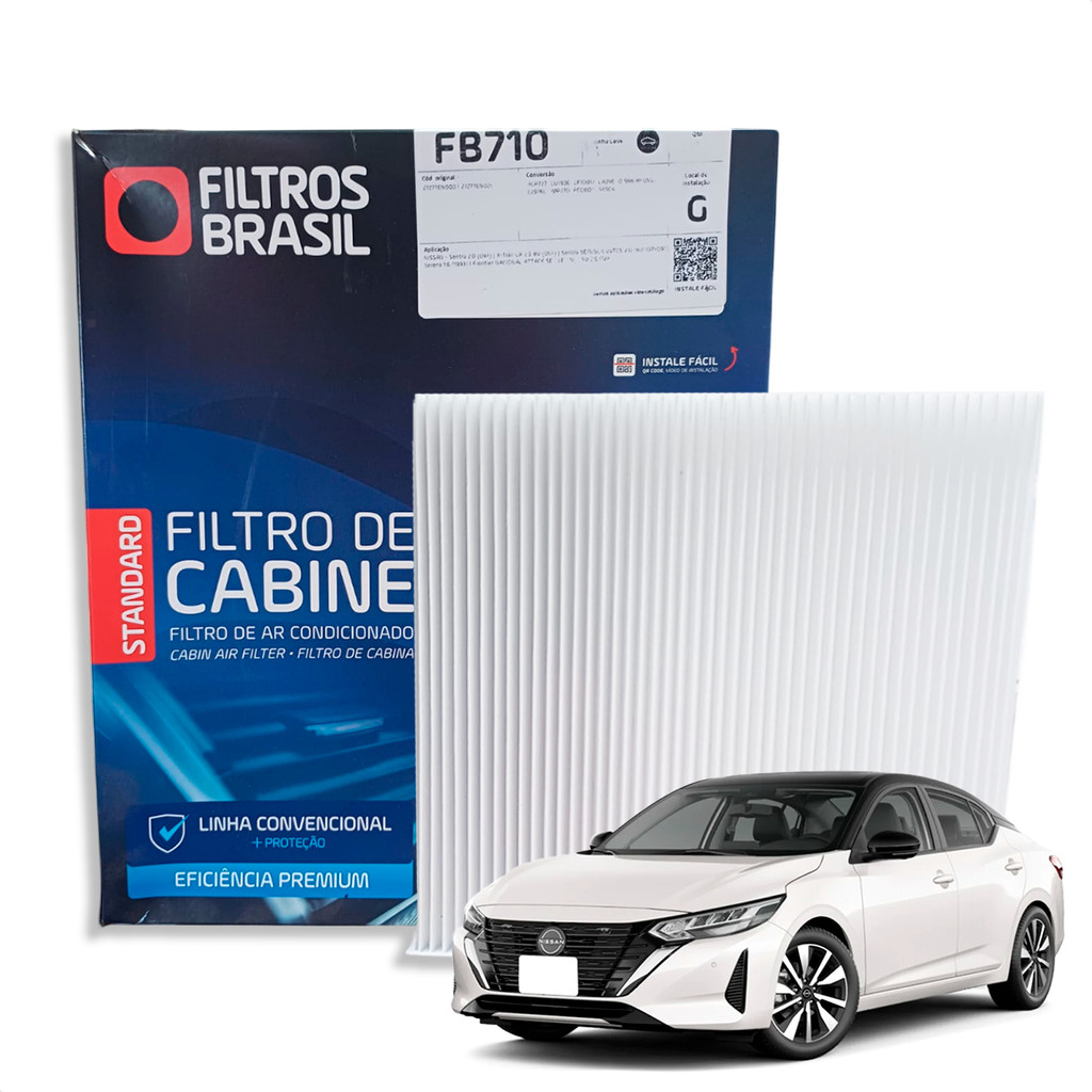 Filtro Ar Condicionado FB710 Para Nissan Sentra Frontier 2005 - 2025 em Oferta na Shopee