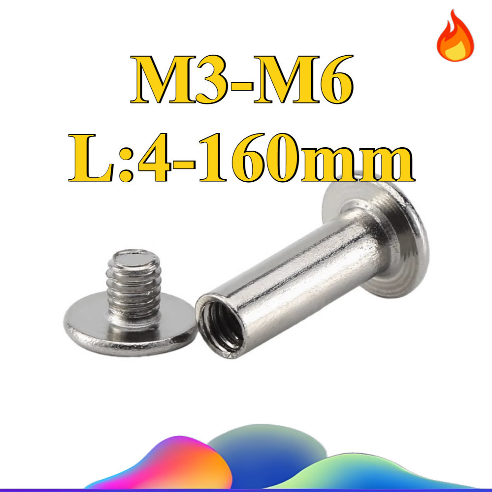 ((Envio Rápido) Parafusos Chicago de aço inoxidável 304 Parafusos Chicago, Parafusos de rebite M3/M4/M5/M6 * L4-160mm (W em Oferta na Shopee