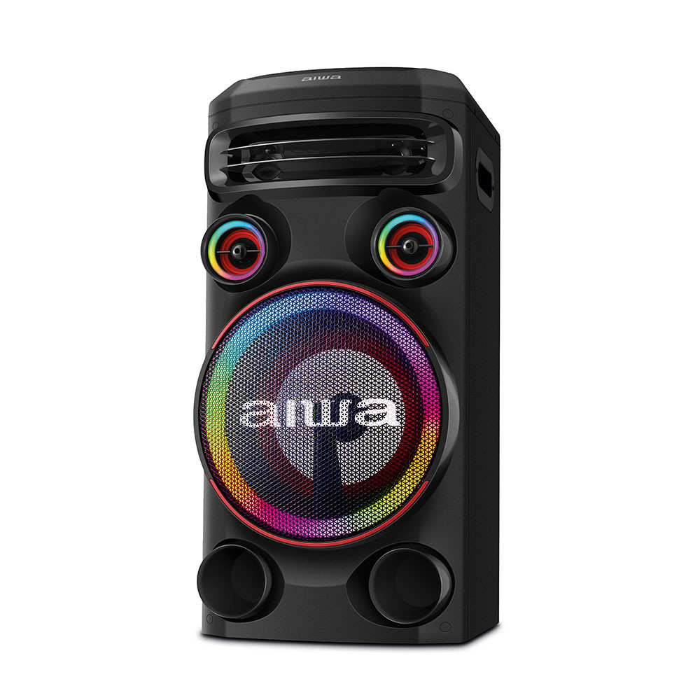 Torre de Som Aiwa T1w-02 1600w 1woofer10 Bluetooth Rgb Usb Fm Dj - Audio