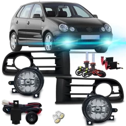 Kit Farol Milha Polo 2003 2004 2005 2006 + Xenon 8000k