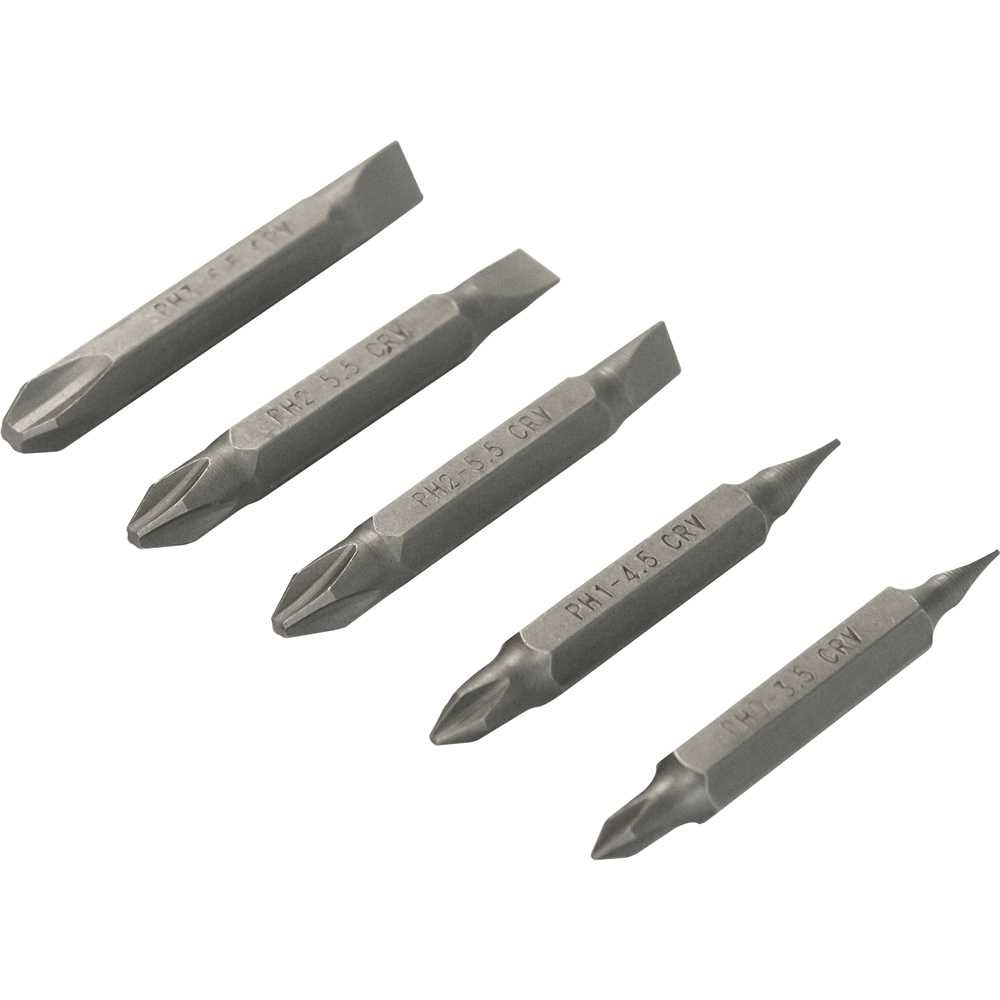 Jogo De Bits E Ponteiras Com 5 Peças Com Pontas Duplas Vonder