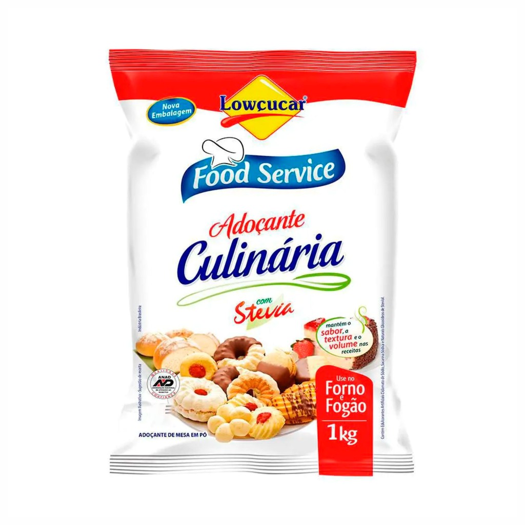 Adoçante Culinário com Stevia 1kg - Lowçucar em Oferta na Shopee