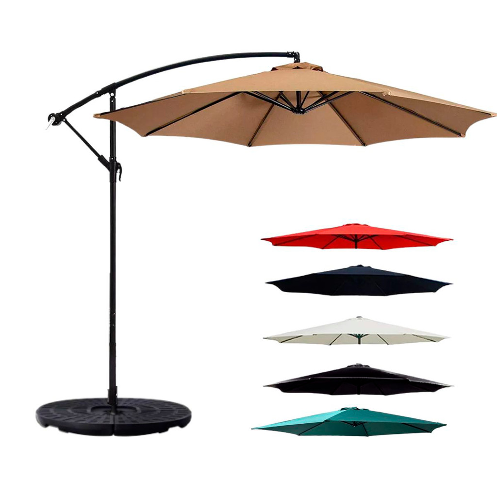 Contra Peso Base De Ombrelone Lateral Guarda Sol 4 Peças 13 Litros Sol Piscina Praia Luxo -Importway - Sports & Outdoors