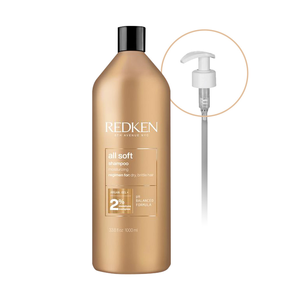 Kit Redken All Soft Shampoo e Válvula Pump (2 produtos) em Oferta na Shopee
