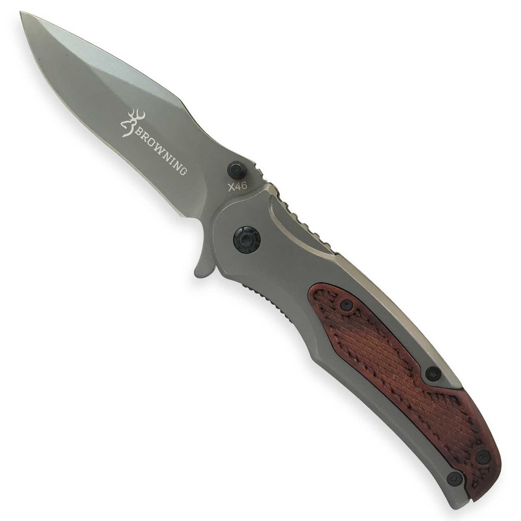 Canivete Tático Semi Automático faca camping acampamento Original X46