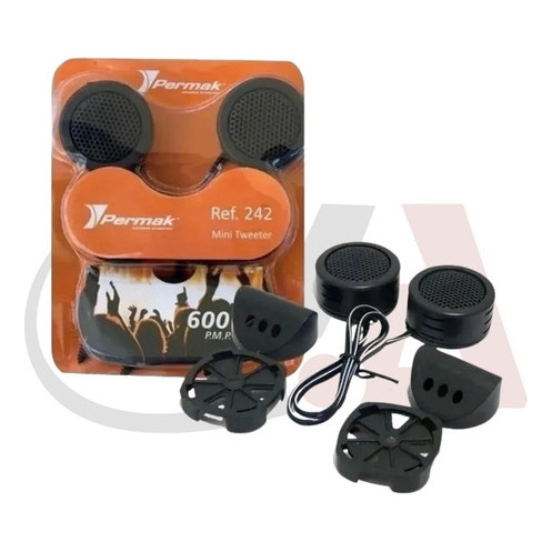 Par Kit Mini Tweeter Som Piezoelétrico Universal  Porta Painel Coluna Alto Falante Som Automotivo Rms Ohms - Audio