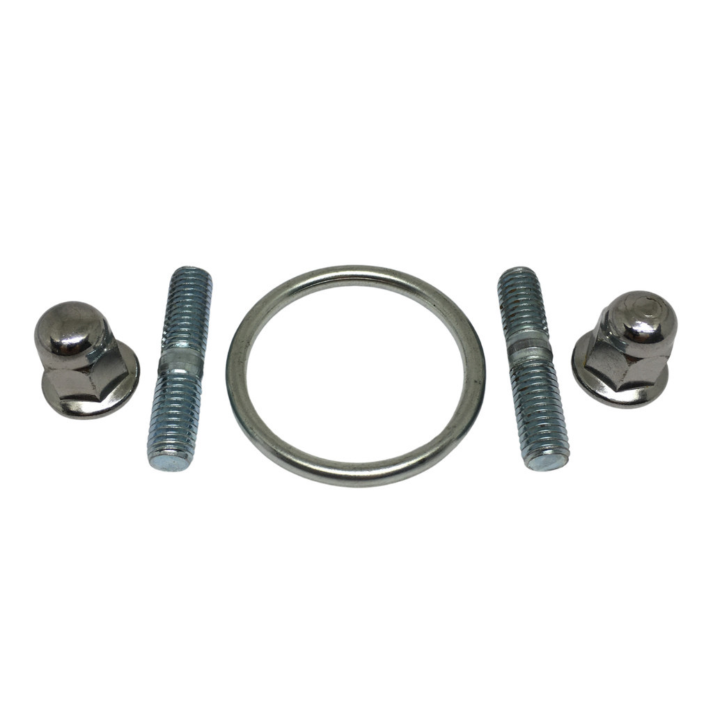 Kit Prisioneiro Escape + Porca + Anel Honda CBX CB 250 Twister XR 250 Tornado CB XRE 300 CRF 250f