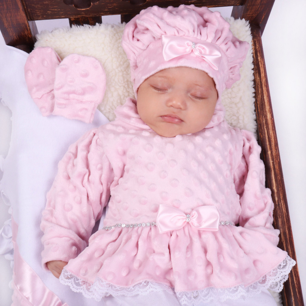 Saída de Maternidade Menina Aconchego Sofia Soft Rosa