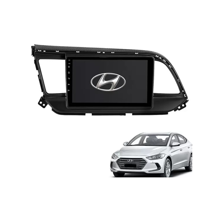 Central Multimidia para NOVO ELANTRA  2016 com Kit (TELA ,CHICOTE e MOLDURA)