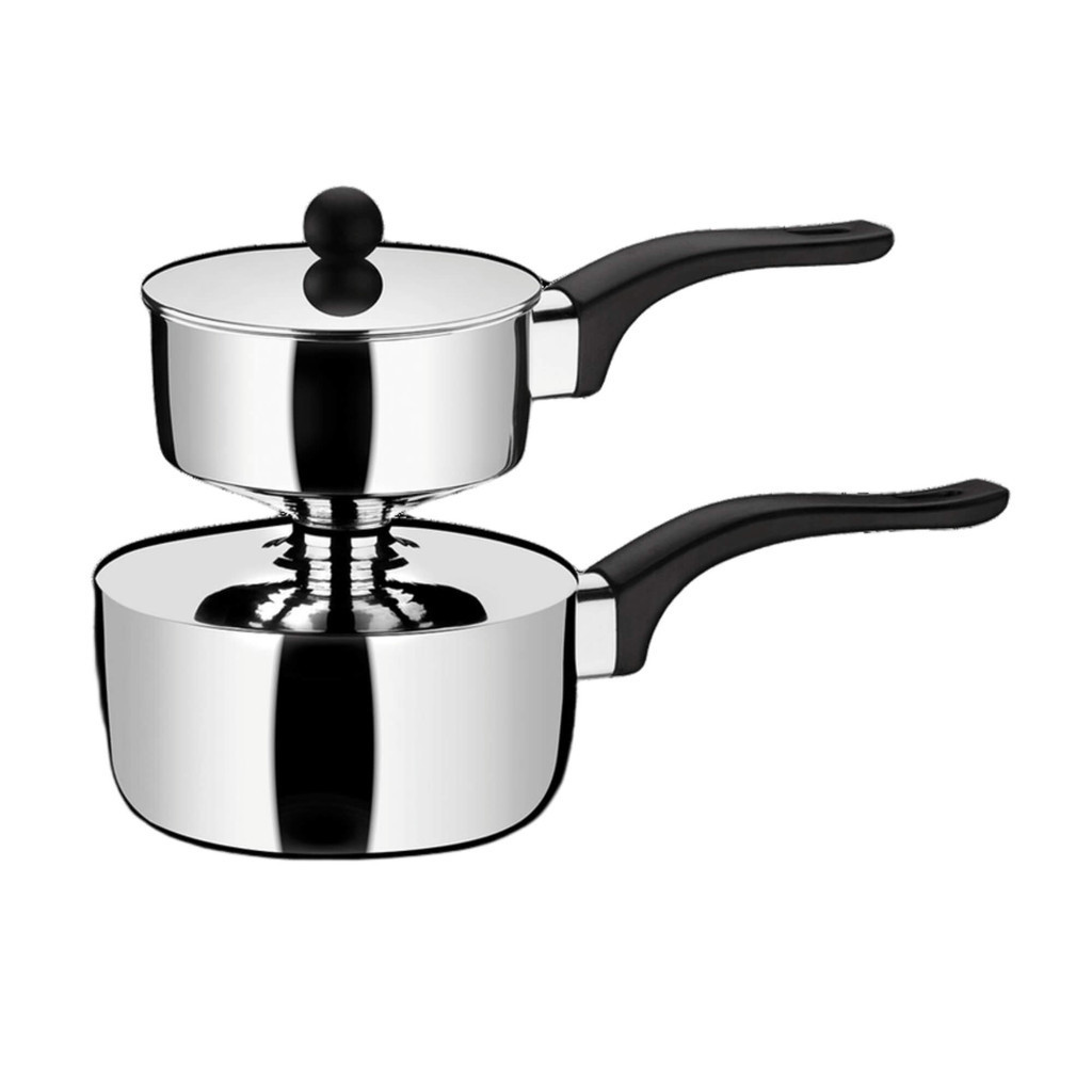 Cuscuzeira de 500ml 16 cm em aço inoxidável Linha Utilidades Suprema Prata Brinox - 2092/110 em Oferta na Shopee