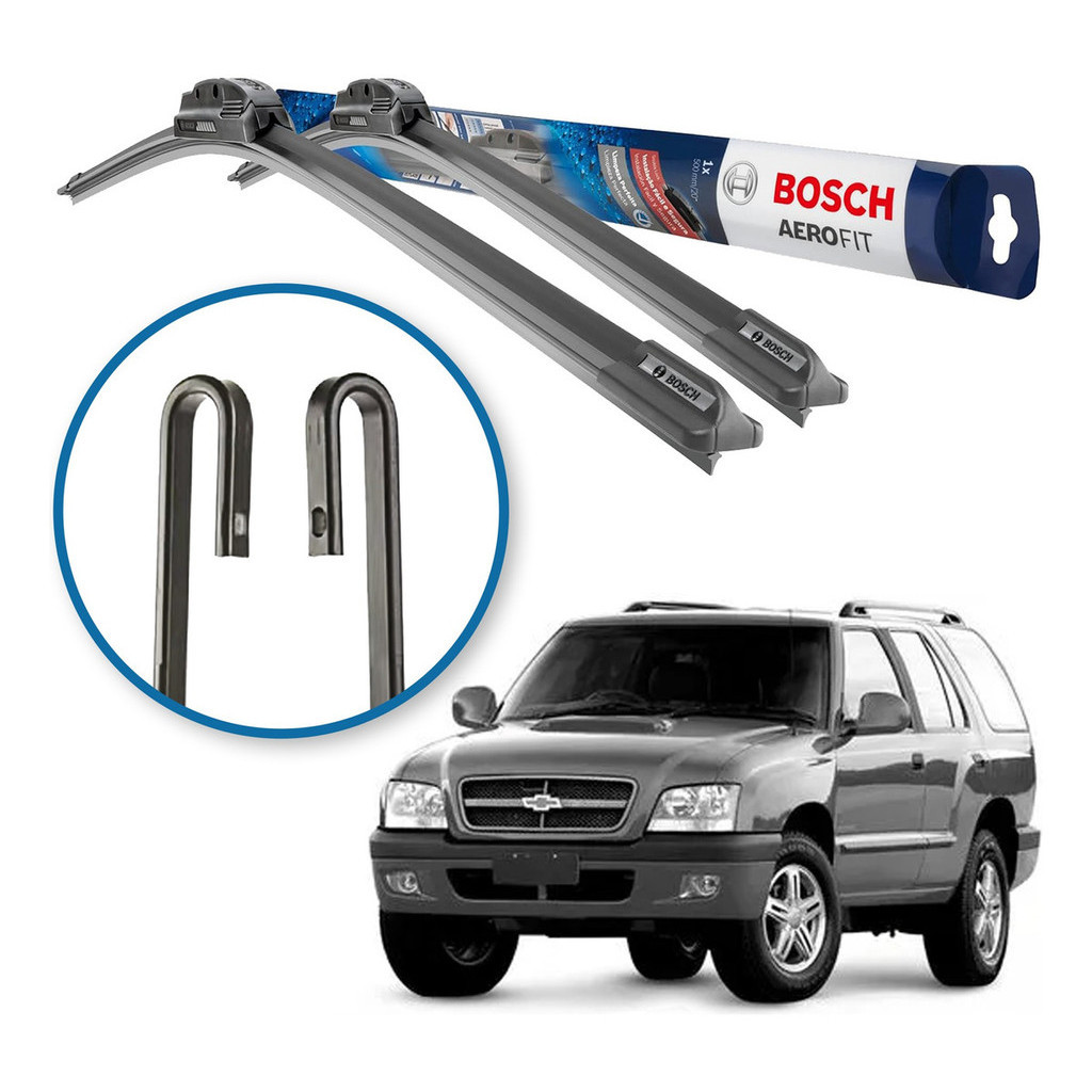 Par Palhetas Limpador Blazer Original Bosch Gm 1995 A 2012