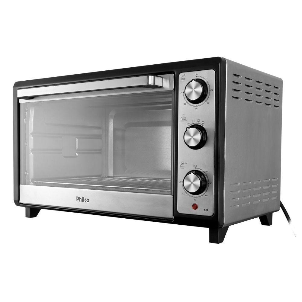Detalhes do Forno Elétrico Philco PFE60I 60L Preto/Inox