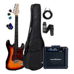 Guitarra Strato Giannini G100 3 Ts/tt + Acessórios + Maxx 15