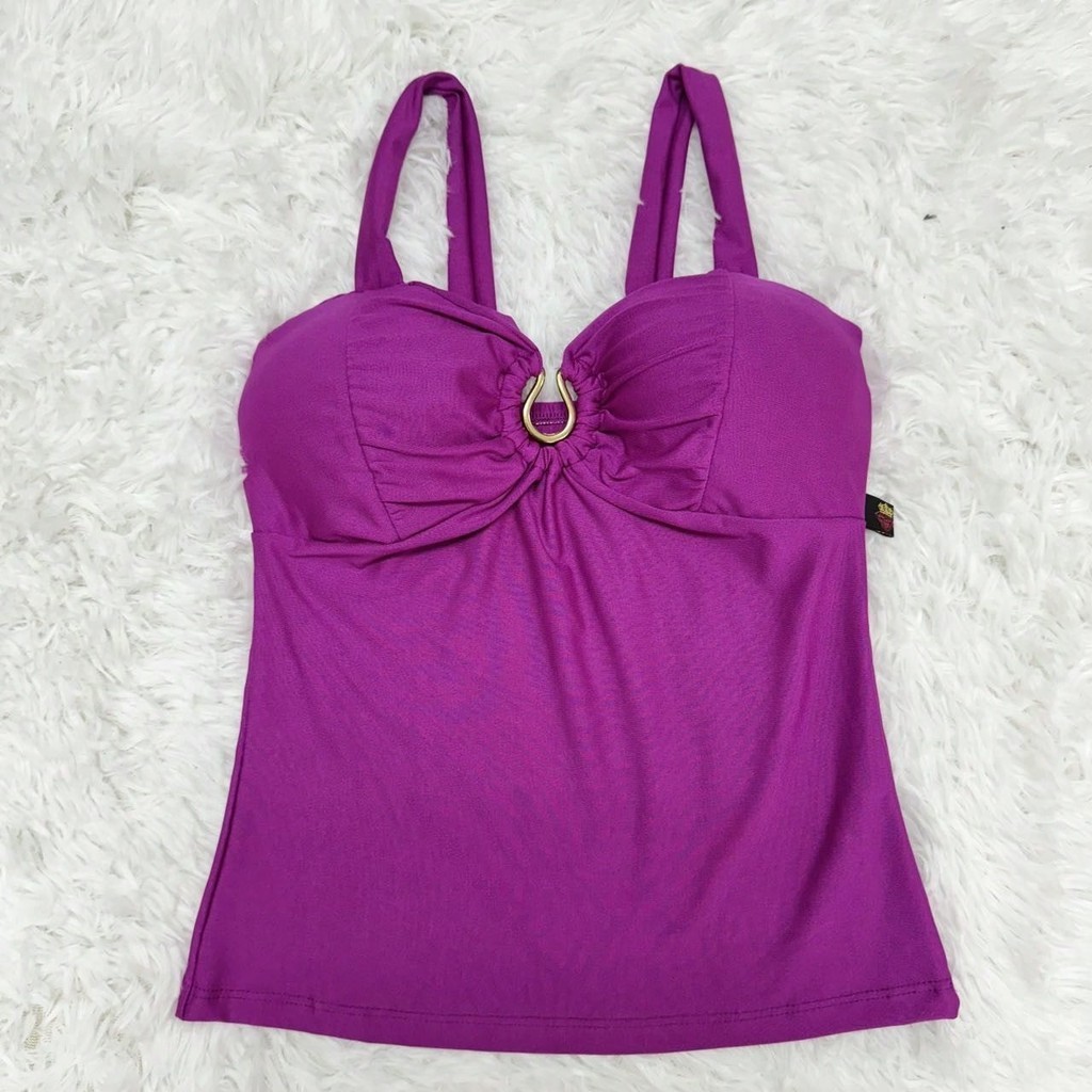 cropped feminino com bojo de suplex Simples básico em Oferta na Shopee