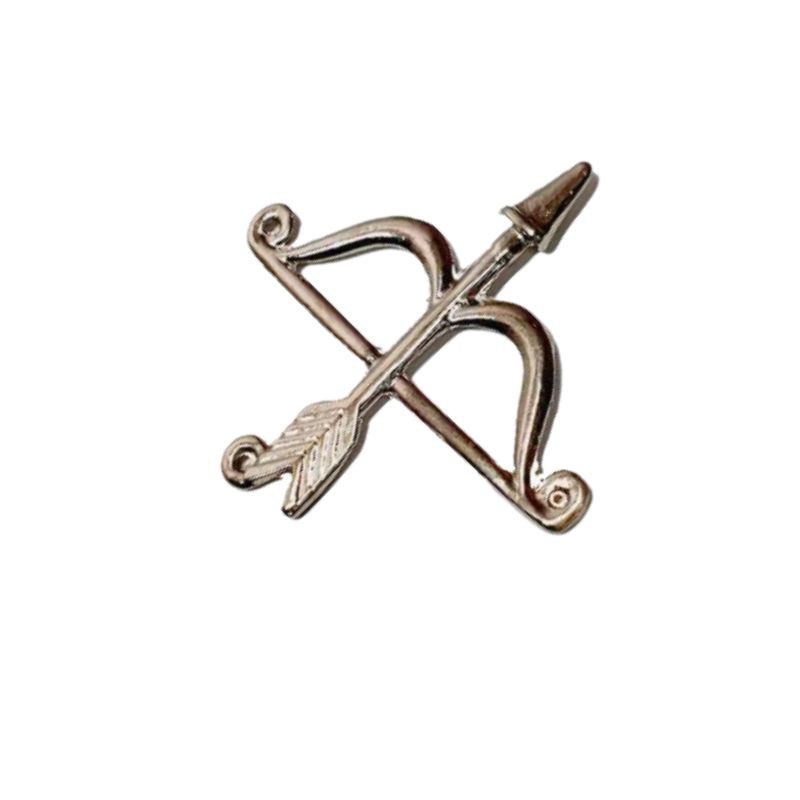 Pingentes Arco Flecha 4,5cm Oxóssi Caboclos Niquel Umbanda