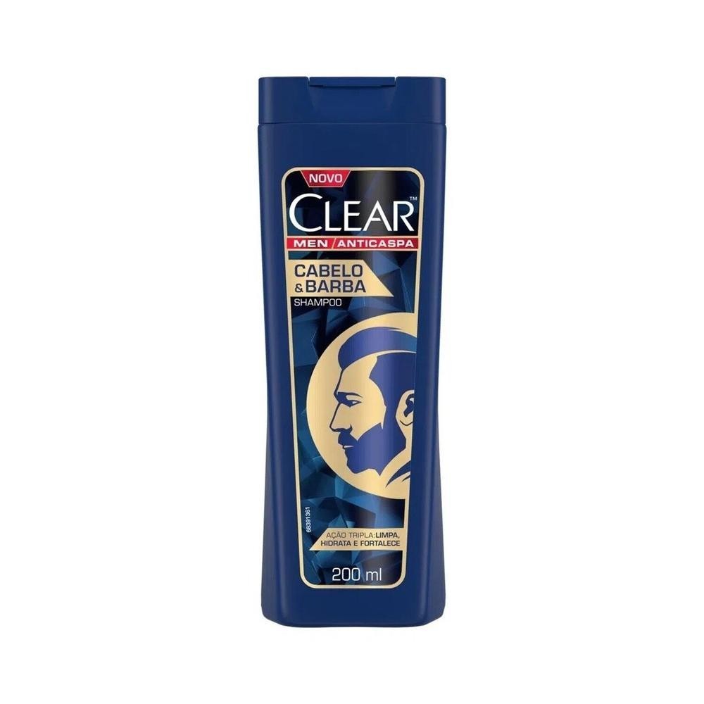 Shampoo Anticaspa Clear Men Cabelo & Barba 200ml em Oferta na Shopee