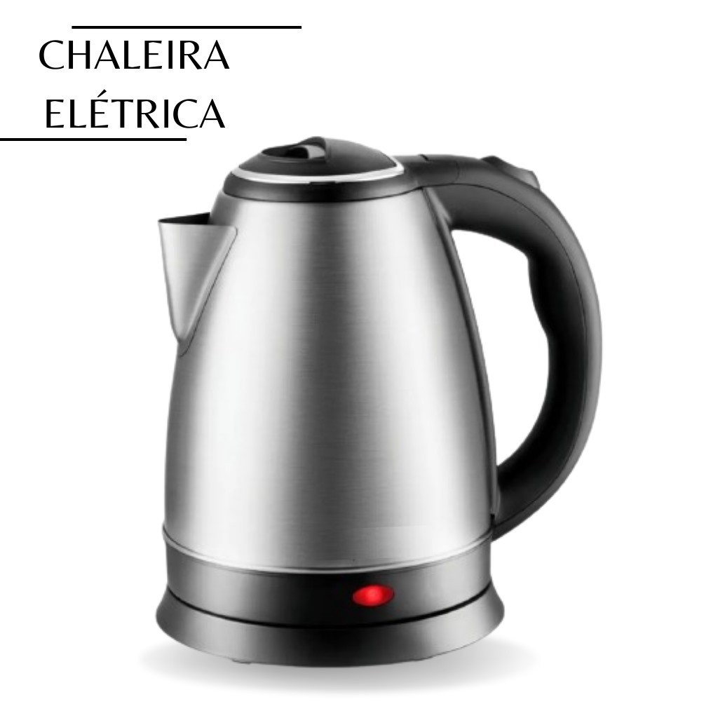 Chaleira Elétrica Jarra Bule Inox 1,8 Litros Desligamento Automático