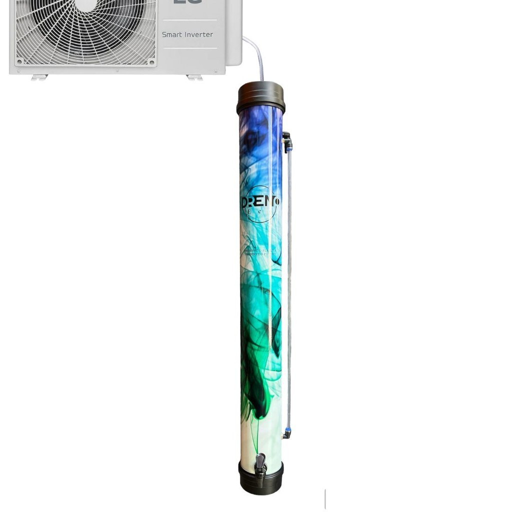 Dreno Coletor de Água para Ar Condicionado - 8 Litros - Cor Fumaças 97cm.