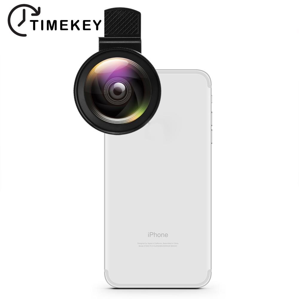 TKEY 2 Em 1 Kit De Clip De Lente De Celular Externo HD Macro 37mm 49UV 0,45x Super Wide Angle 12,5x Câmera Universal D7K9