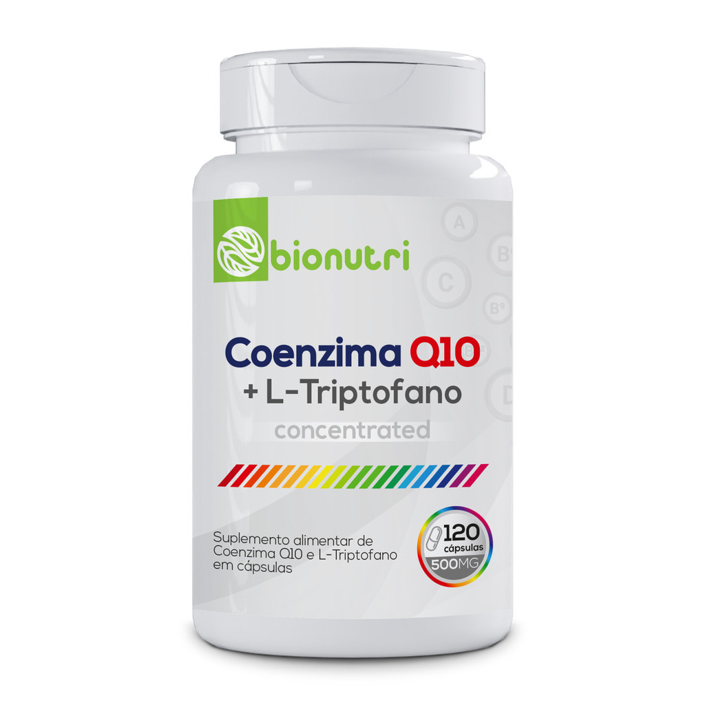 Coenzima Q10 (Ubiquinol) + L-Triptofano 120 Cápsulas 500mg