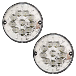 KIT 2 Lanterna Traseira Ônibus Caminhão 125mm 10 LED 24V CR