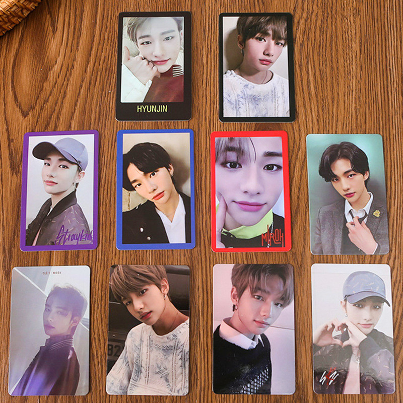 Kpop Idol Stray BANGCHAN HYUNJIN SEUNGMIN Novo Álbum Cartão De Loma