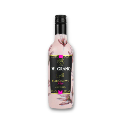 MINI VINHO DEL GRANO GOLD BORDÔ SUAVE ROSÉ 250ML em Oferta na Shopee