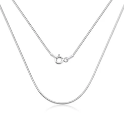 Corrente Feminina de Prata 925 Rabo de Rato Redonda 1mm