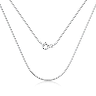 Corrente Feminina de Prata 925 Rabo de Rato Redonda 1mm em Oferta na Shopee