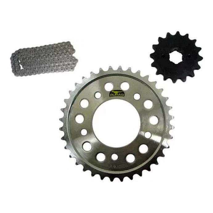 Relação Honda Cb 400 Dr Dx 450 Kmc Coroa 5 Furos C/ Retentor