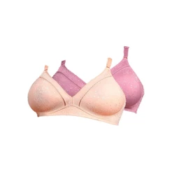 Kit com 2 Sutiã sem Aro e sem Bojo Duloren 111743 Taça B Colorido