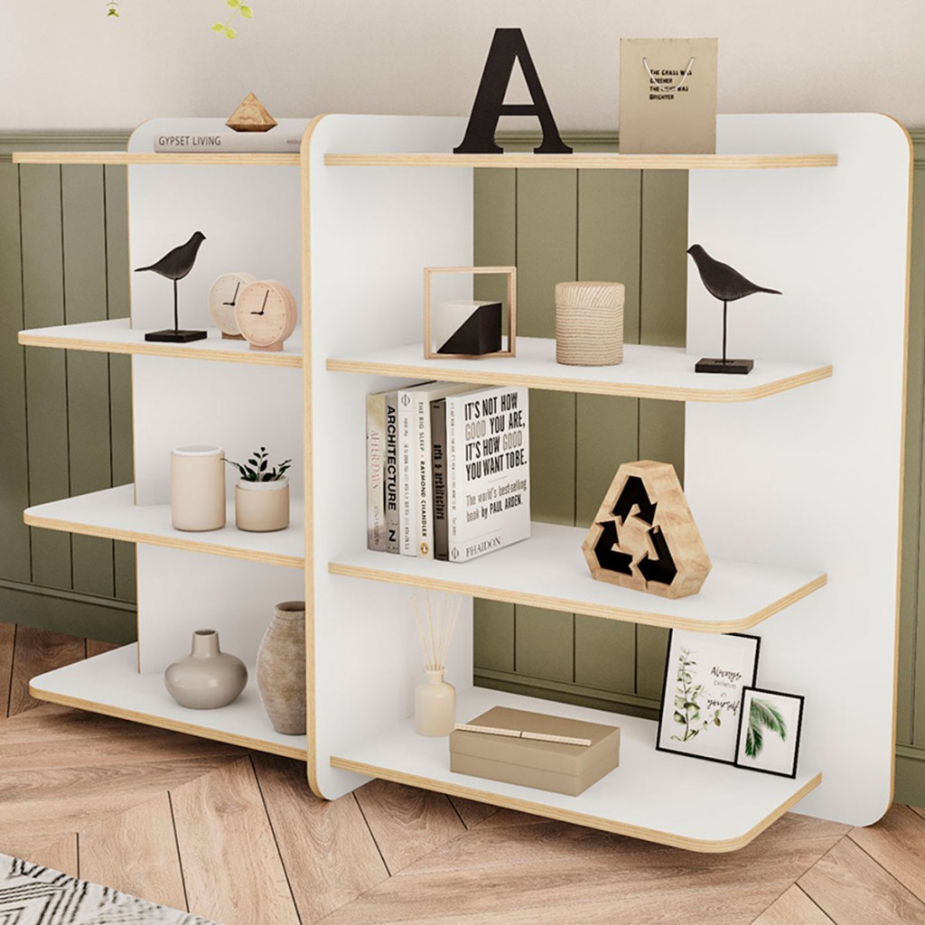 Estante para Livros Luna 8 Prateleiras - Home & Living