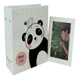 Álbum De Fotos Panda 500 Fotos 10x15 + Porta Retrato Ical momentos em Oferta na Shopee
