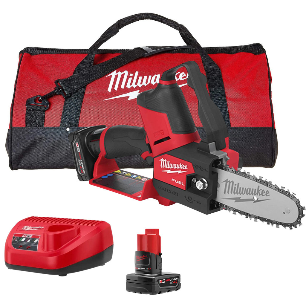 Mini Moto Serra 6" 12V Kit Com Bolsa Carregador e 1 Bateria 4Ah 2427-159 Milwaukee