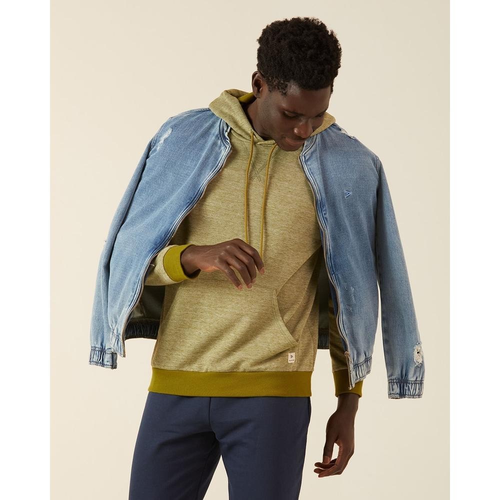 Blusão Relaxed Fit Moletom Sustentável Malwee em Oferta na Shopee