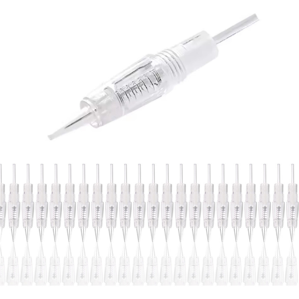 Kit 50 Unidades Agulhas Micropigmentação Dermografo De Rosca 1 Ponta / 3 Pontas / 5 Pontas