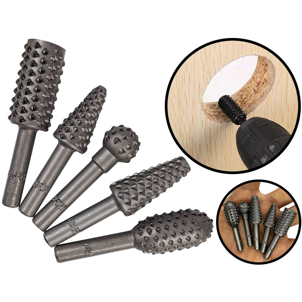 Conjunto De Limas Rotativas Para Desbaste E Acabamento Em Madeira 1/4 Polegadas em Oferta na Shopee