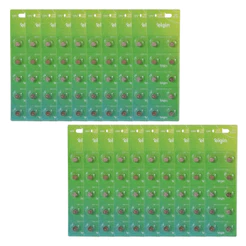 Kit 200 Pilhas Bateria Alcalina Lr41 1,5v Cartela Elgin