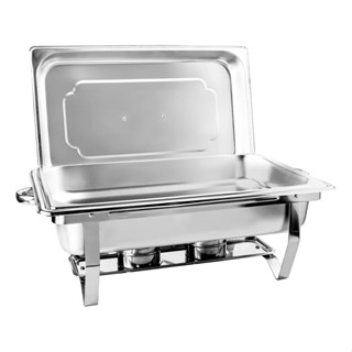 Rechaud Inox 11 L com 1 Cuba Retangular Fogareiro Banho Maria Buffet RM em Oferta na Shopee