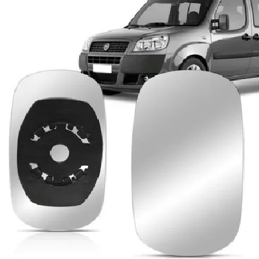 Lente Retrovisor Doblo 11 12 13 14 15 16 17 Com Base