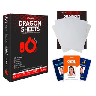 Kit com 10 Placa PVC e 10 Folha Imprimível A4 Jato de Tinta em Oferta na Shopee