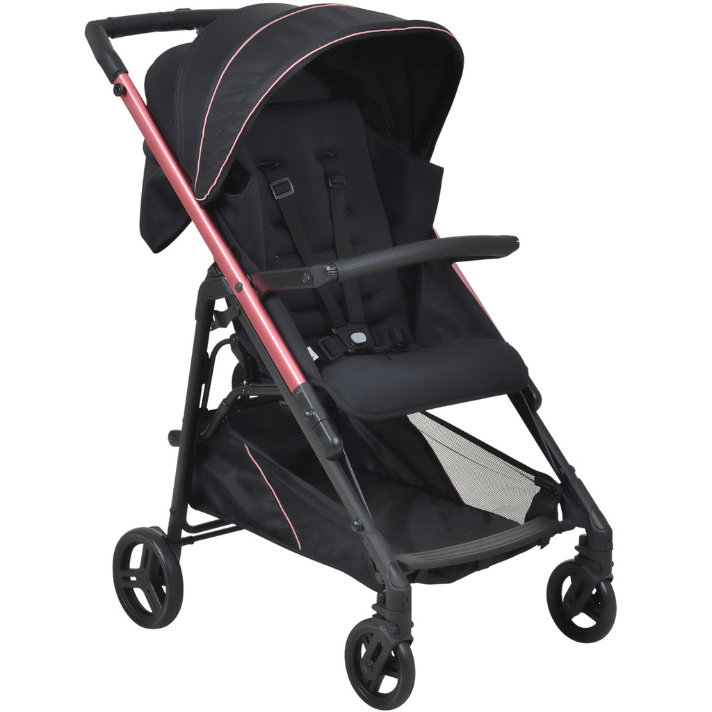 Carrinho de Bebe para Passeio Berço Burigotto Tak Metal Rose