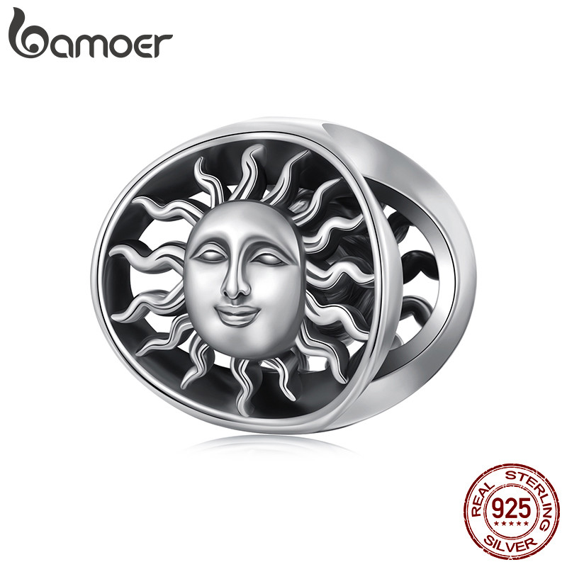 Bamoer 925 Sterling Sliver Charm Sun God Guardian Pingente Série De Acessórios Para Pulseira em Oferta na Shopee