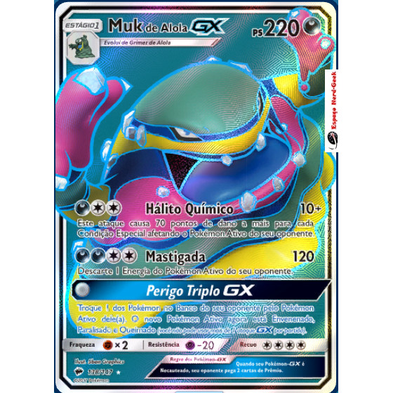 Muk de Alola-GX /Alolan Muk-GX (138/147) - Carta Avulsa Pokemon