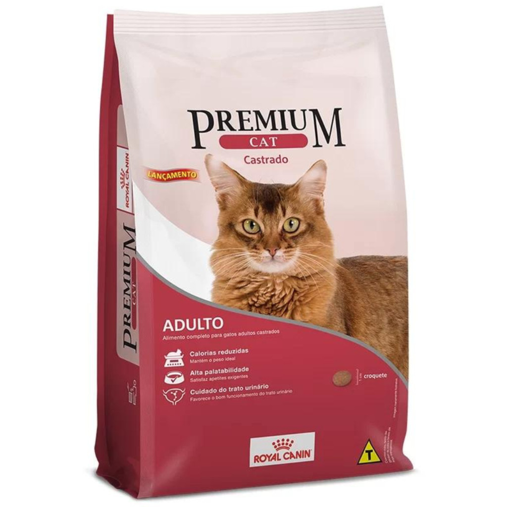 Ração Royal Canin Cat Premium para Gatos Adultos Castrados 10,1 kg