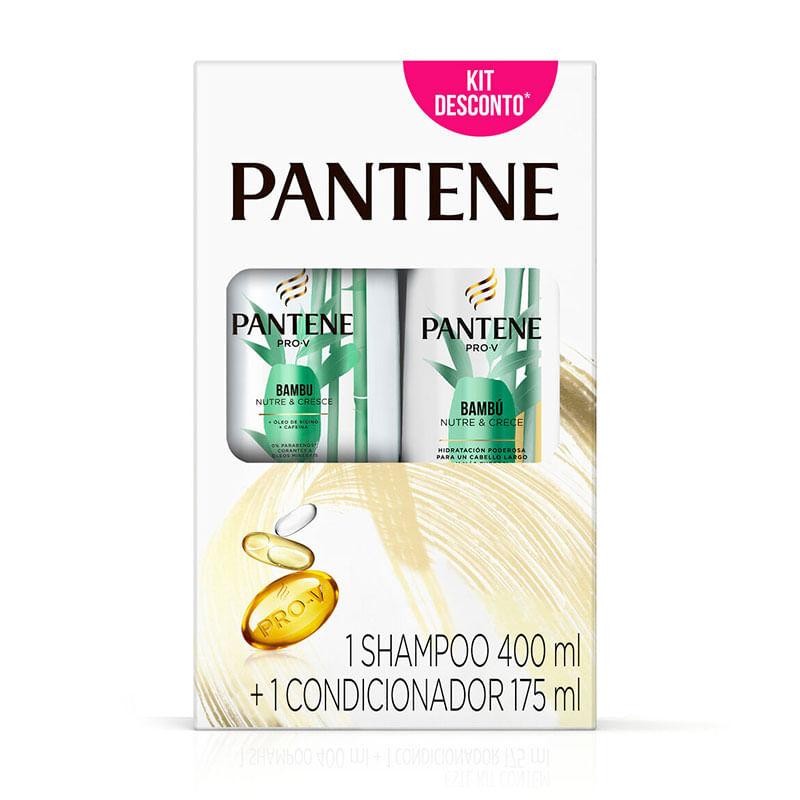 Kit Shampoo Pantene Bambu Nutre & Cresce 400ml + Condicionador 175ml - Beauty