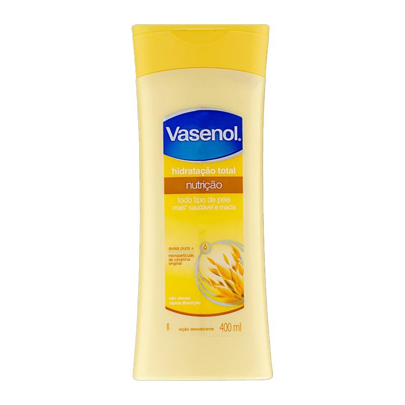 Loção Hidratante Corporal Vasenol Nutrição 400ml em Oferta na Shopee