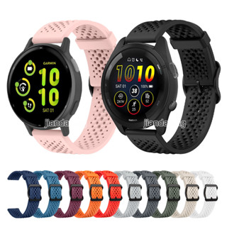 Pulseira De Silicone Respirável Confortável , 22mm 20mm , Para Garmin Vivoactive 6 5 4 3 Venu 4 3 2 plus Forerunner 165 em Oferta na Shopee